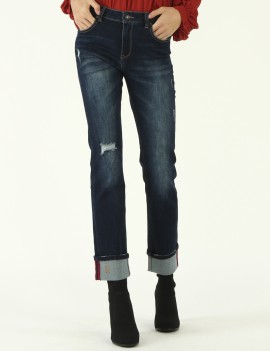 JEANS ELENA 12OZ DARK USED