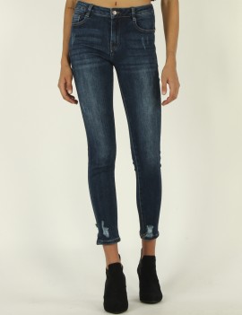 JEANS GEORGINA 12OZ DARK USED