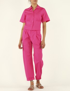 CAMICIA MC TREZ PCO ROSA