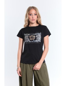 T-SHIRT NOTTE JCOPZ NERO FIORE