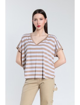 T-SHIRT LITTIA JCOR BEIGE