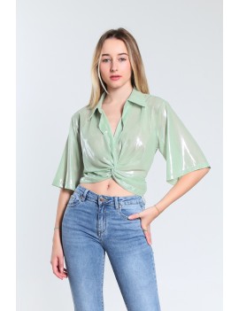 CAMICIA MC LUCIL RPL MENTA