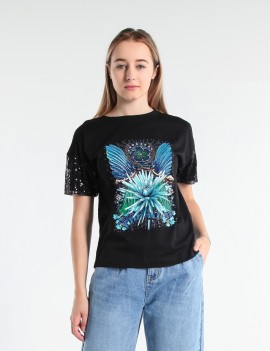 T-SHIRT PAM JCOSWA NERO
