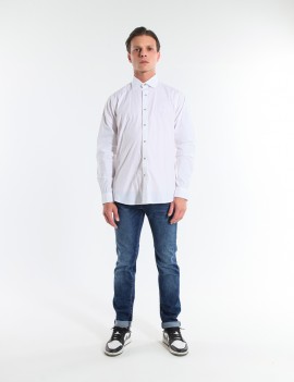 CAMICIA CHEALS PCO BIANCO