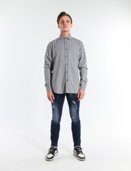 CAMICIA TEMPLE 9OZ GRIGIO CH