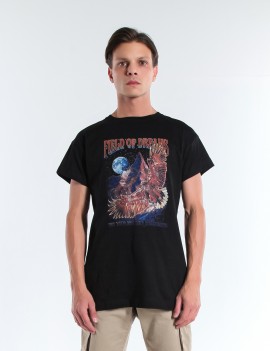T-SHIRT GRID JCOP NERO