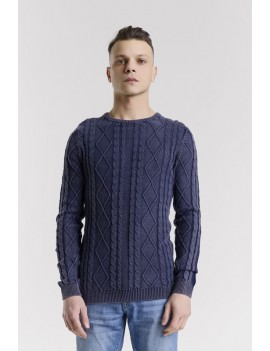 PULL EMPTON 7CO NAVY DK