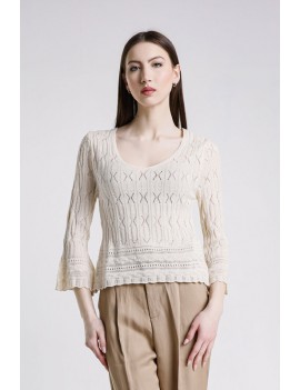 PULL V KRIKA 5CO ECRU