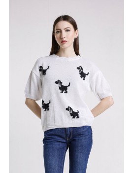 PULL PEPE 5CO BIANCO