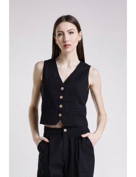 GILET STL67031 TVI NERO