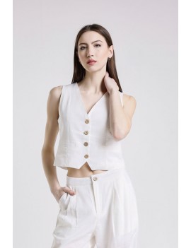GILET STL67031 TVI BIANCO