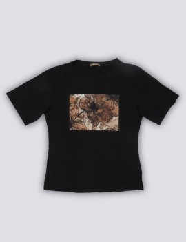 T-SHIRT MATCHA JCOP1 NERO