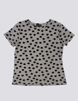 T-SHIRT PACSY CREMA NERO