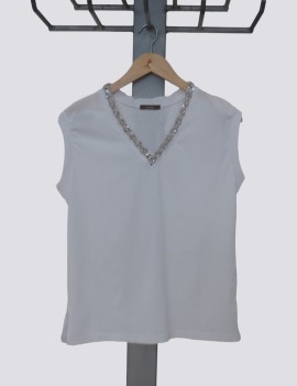 T-SHIRT V CORS JCOSWA BIANCA