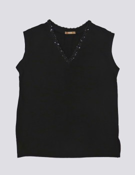 T-SHIRT V CORS JCOSWA NERO